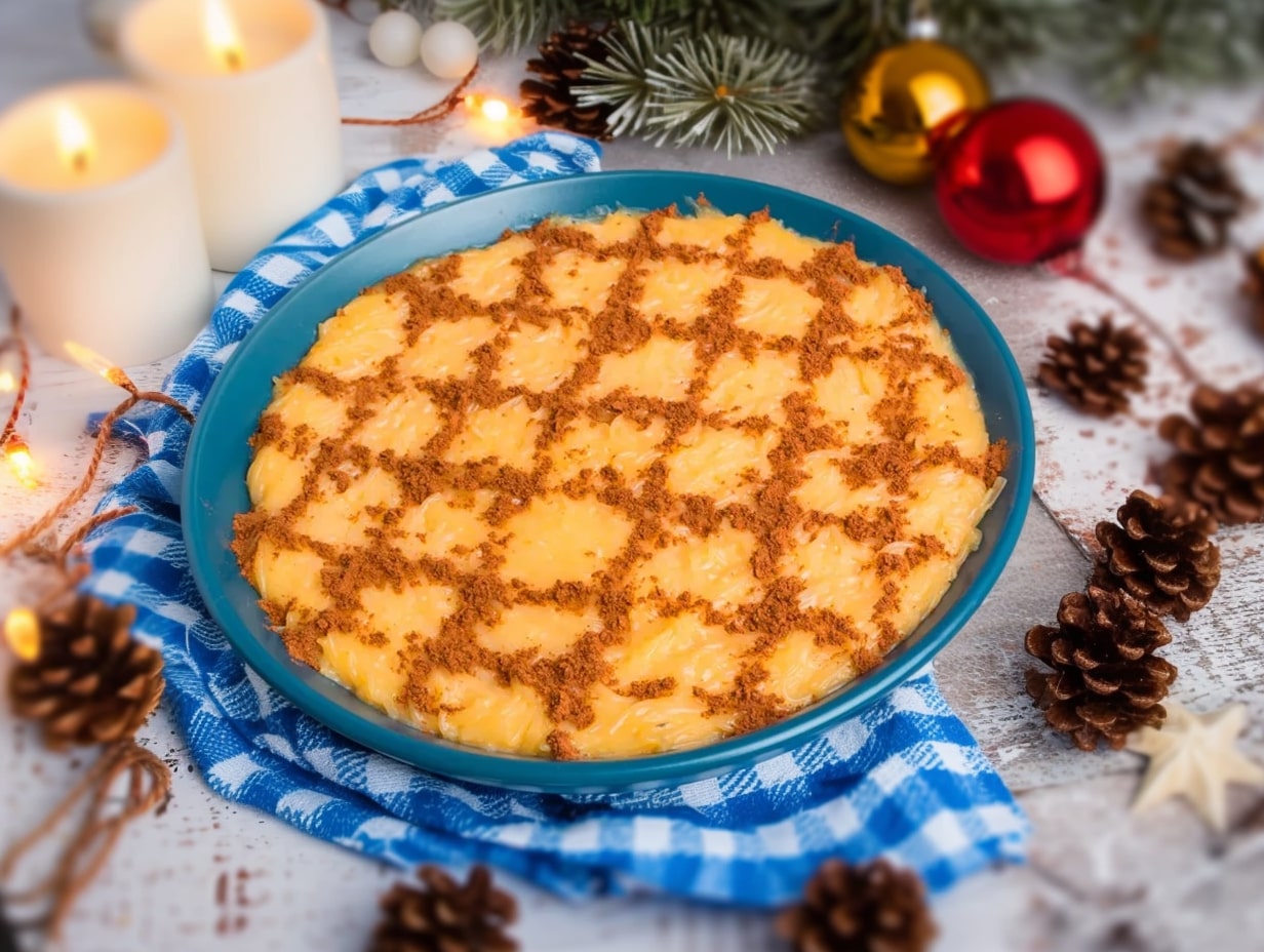 Portuguese aletria (sweet vermicelli pudding)