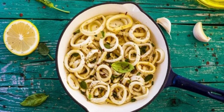Sautéed calamari