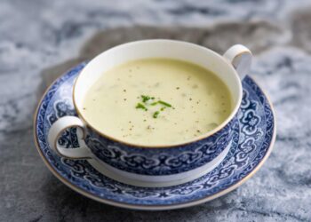Celery and leek soup