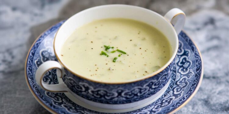 Celery and leek soup