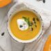 Pumpkin and leek soup (Mediterranean Style)