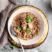 Portuguese chicken blood rice (arroz de cabidela)