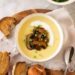 Mushroom and leek soup