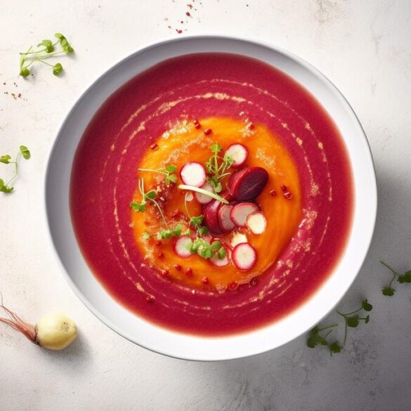 Beet and carrot soup