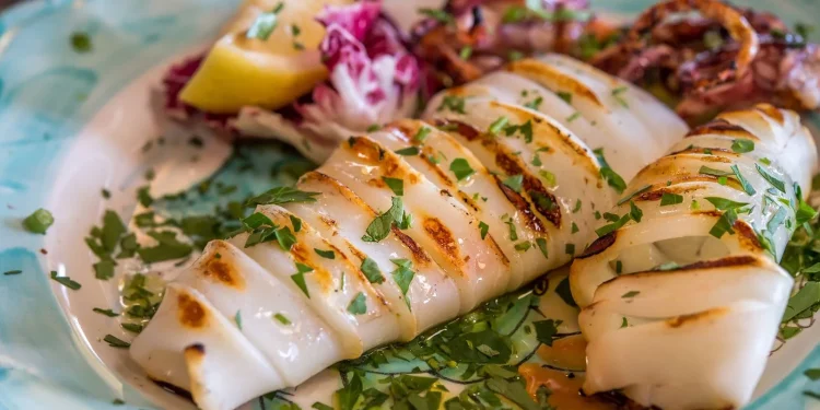 Lulas Grelhadas (Grilled Portuguese Squid)