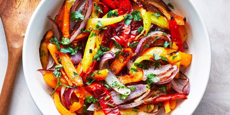 Salada de Pimentos Assados (Portuguese Roasted Red Pepper Salad)