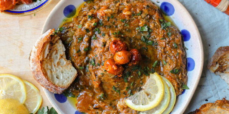 Zaalouk (Moroccan Eggplant and Tomato Salad)