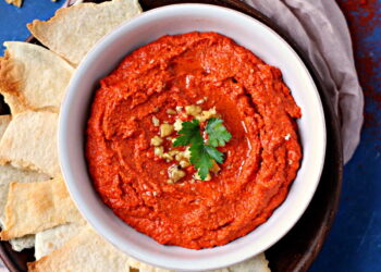 Muhammara (Syrian Roasted Red Pepper and Walnut Dip)