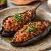 Imam Bayildi (Turkish Braised Stuffed Eggplant in Olive Oil)