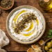 Labneh with Za'atar and Olive Oil (Levantine Breakfast)