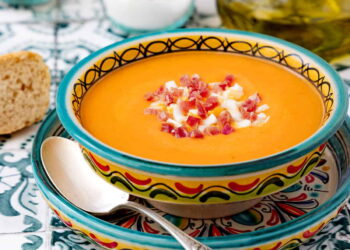 Salmorejo Cordobés (Chilled Córdoba Tomato and Bread Soup)
