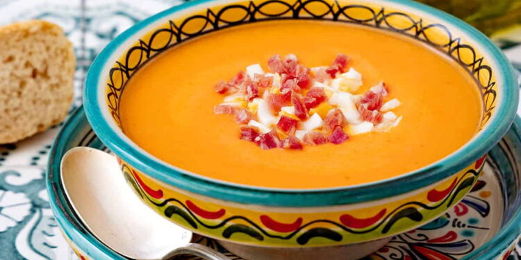 Salmorejo Cordobés (Chilled Córdoba Tomato and Bread Soup)
