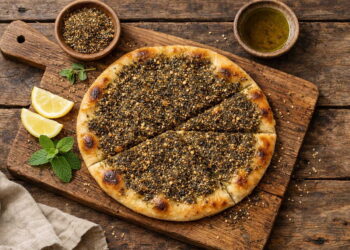 Manakish Za'atar (Lebanese Za'atar Flatbread)