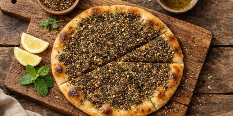 Manakish Za'atar (Lebanese Za'atar Flatbread)