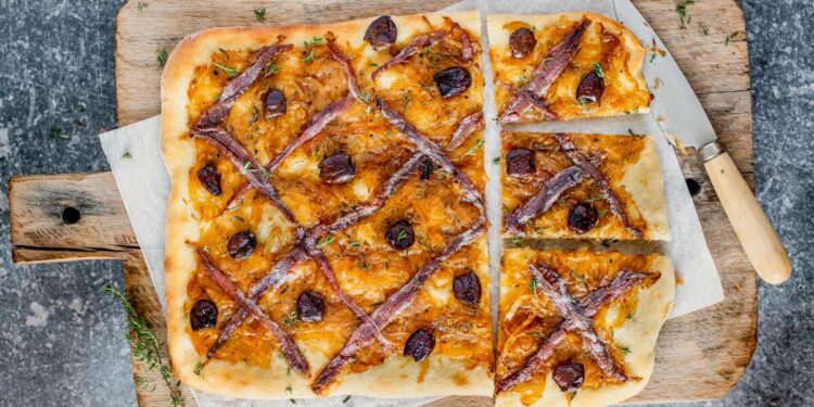 Pissaladière (Niçoise Caramelized Onion and Anchovy Tart)