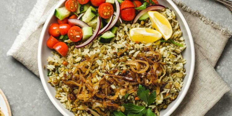 Mujadara (Lentils and Rice with Crispy Caramelized Onions)
