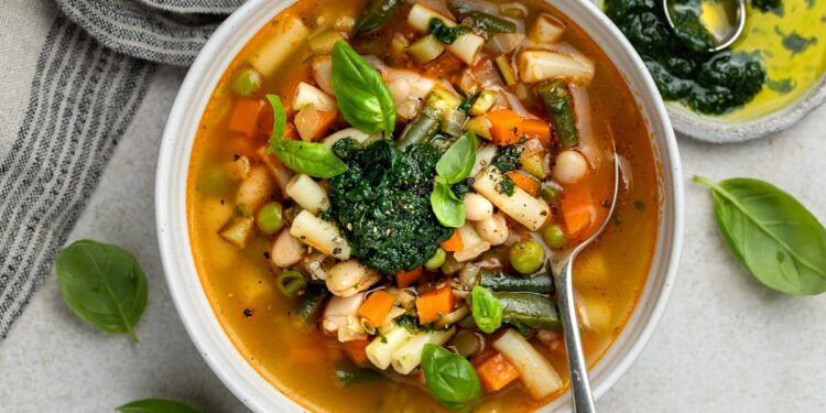 Soupe au Pistou (Provencal Vegetable and Basil Soup)