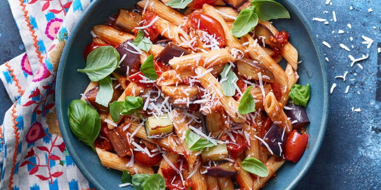 Pasta alla Norma (Sicilian Eggplant Pasta with Ricotta Salata)