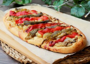 Coca de Recapte (Catalan Roasted Vegetable Flatbread)