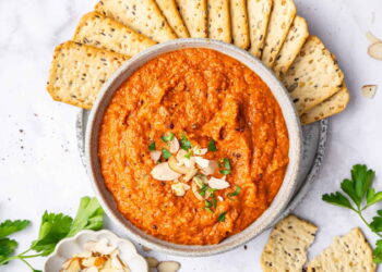 Romesco Sauce (Catalan Roasted Pepper and Almond Sauce)