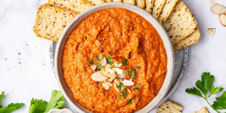 Romesco Sauce (Catalan Roasted Pepper and Almond Sauce)