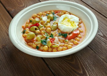 Lablabi (Tunisian Chickpea Soup with Harissa and Poached Egg)