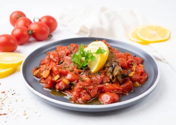 Taktouka (Moroccan Tomato and Roasted Pepper Salad)
