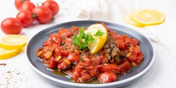 Taktouka (Moroccan Tomato and Roasted Pepper Salad)