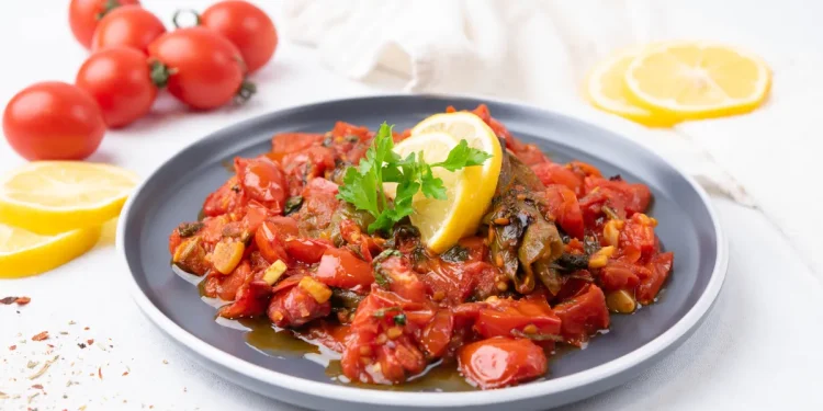 Taktouka (Moroccan Tomato and Roasted Pepper Salad)