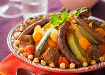 Couscous Royal (Moroccan Seven-Vegetable Couscous with Chicken and Lamb)
