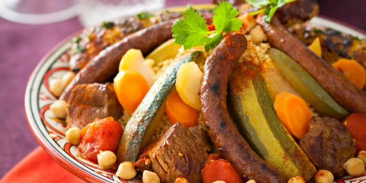 Couscous Royal (Moroccan Seven-Vegetable Couscous with Chicken and Lamb)