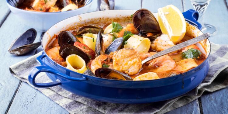 Zarzuela de Marisco (Catalan Mixed Seafood Stew)