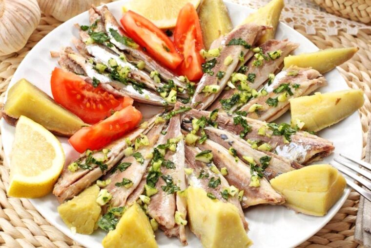 Carapaus Alimados (Algarve Marinated Horse Mackerel Salad)