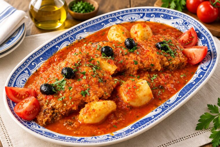 Bacalhau Podre (Trás-os-Montes Christmas Cod and Potato Bake)