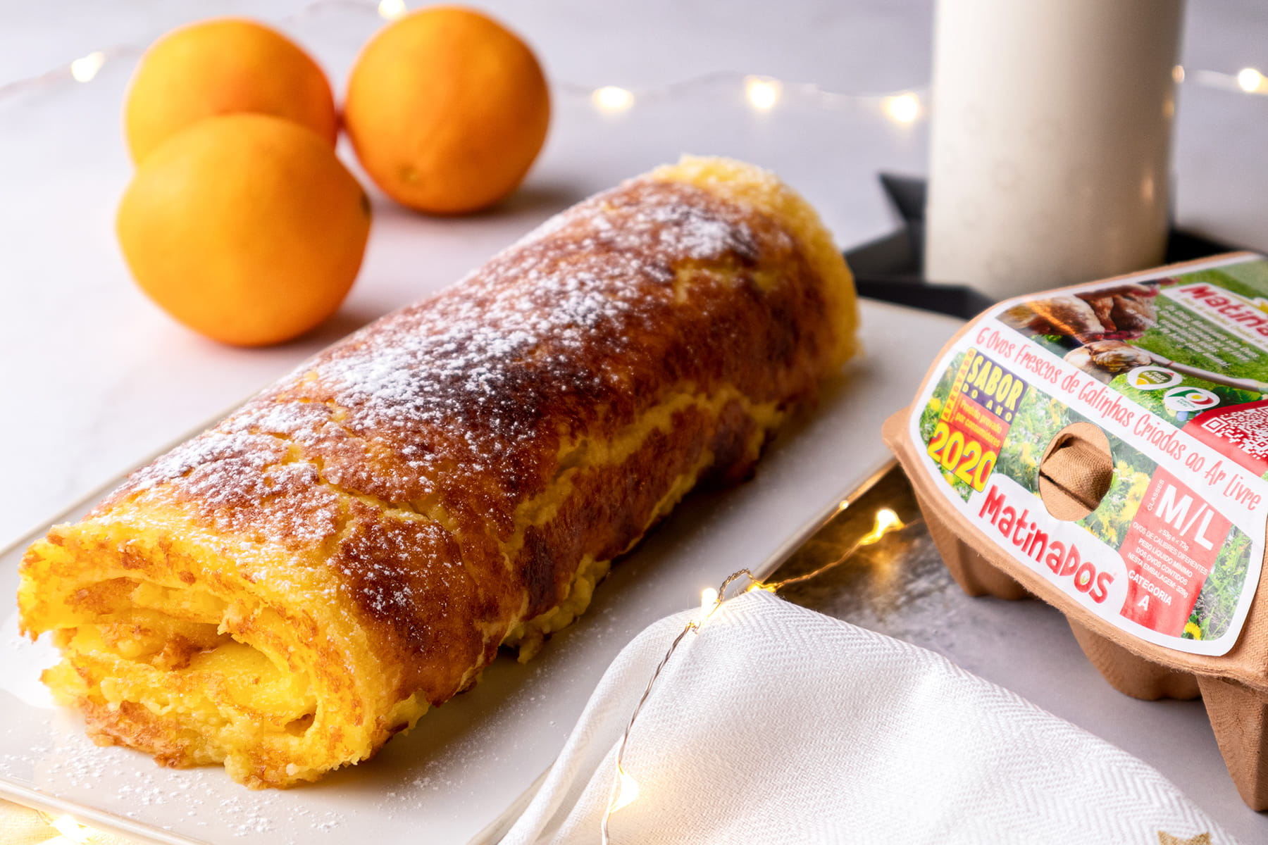 Torta de Laranja de Sao Miguel (Azorean Orange Sponge Roll Cake)