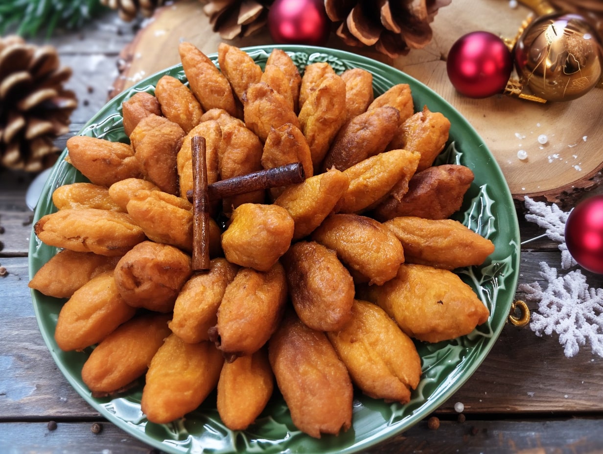 Bilharacos de Abóbora (Beira Christmas Pumpkin Fritters) Recipe